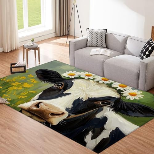 Tapis herbe verte lavable en machine 90x150cm antidérapant vert olive