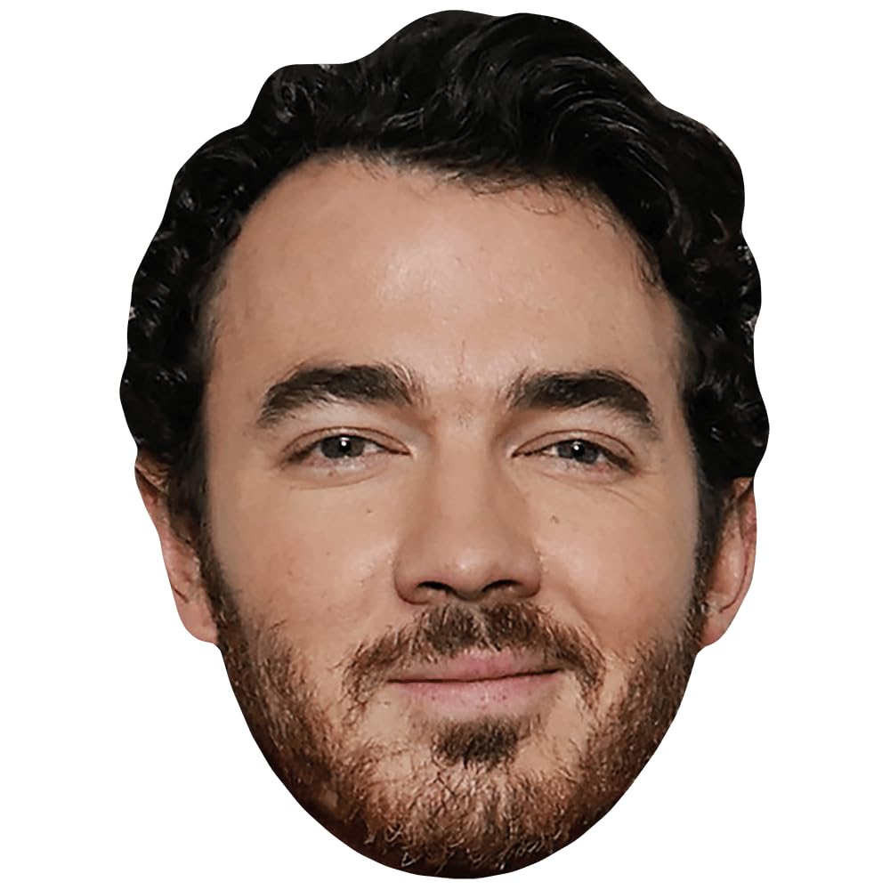 Kevin Jonas (Beard) Celebrity Mask, Flat Card Face, Fancy Dress Mask