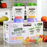 Organic Fruit and Vegetable Pouches, Variety Pack, 3.17 oz, 24-count