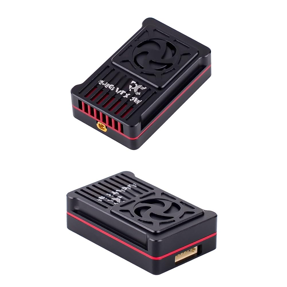 Trasmettitore Video FPV Ad Alta Potenza da 5.8G 3W VTX A 48 Canali per Droni FPV A Lungo Raggio e Modelli RC, Supporto per Batterie da 2-8S