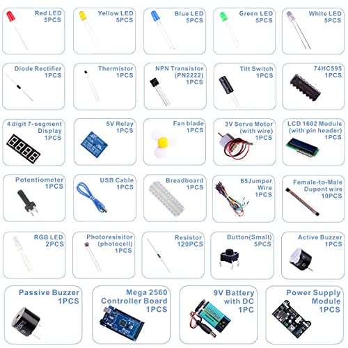 ELEGOO Mega 2560 R3 Project Basic Starter Kit Compatible with Arduino - Image 3