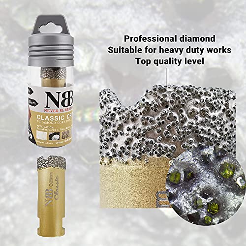NBB vacuum brazed diamond hole saw with M14, Classic Golden type - Image 3