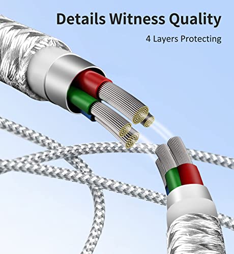 Iphone Charger, 5Packs(3Ft 3Ft 6Ft 6Ft 10Ft) Apple Mfi Certified Lightning Cable Fast Charging High Speed Data Sync Usb Cable Compatible Iphone 14/13/12/11 Pro Max/Xs Max/Xr/Xs/X/8/7/Plus/6S/Se/Ipad #TOP2