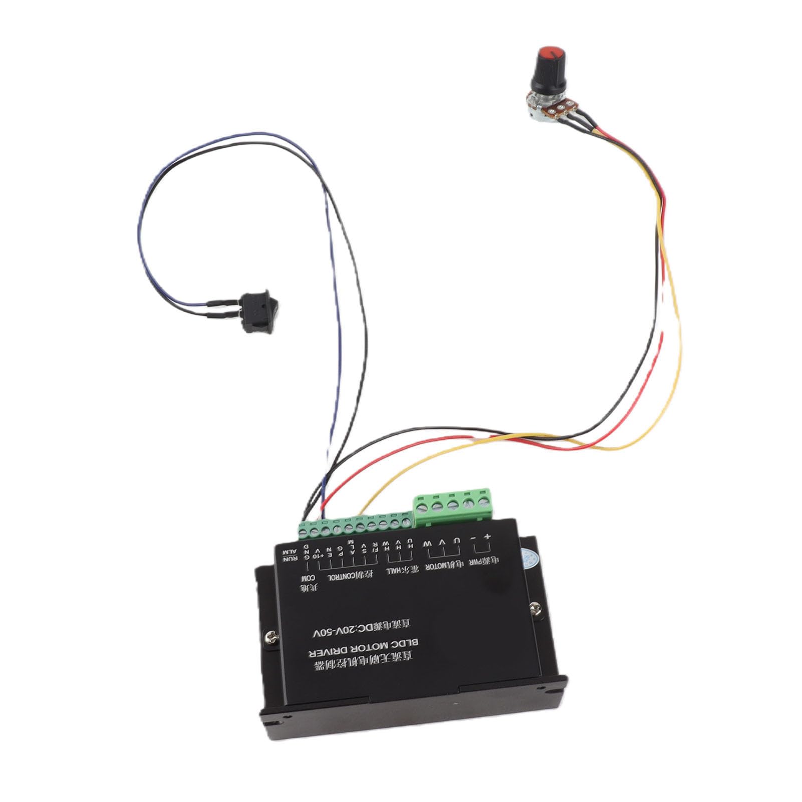Sterownik silnika BLDC, 48V 500W bezszczotkowy sterownik wrzeciona CNC, WS55 220 3 fazy 20-50VDC, do elektronarzędzi wentylator wyciągowy