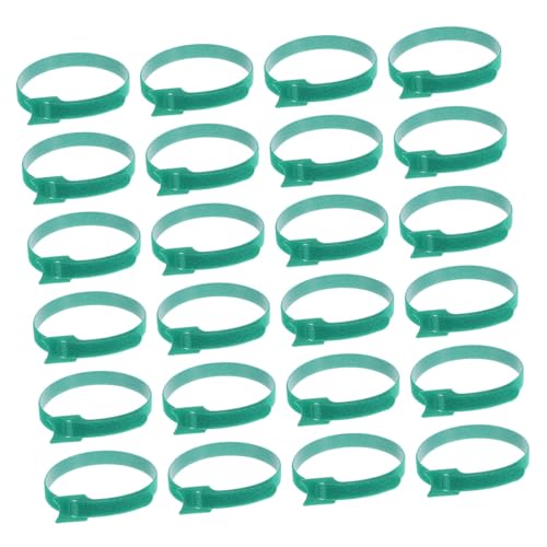 100pcs Green Hook and Loop Cable Ties Large Zip Ties Reusable Cord Wraps for Cable Management under Desk and Charging Cord Organizer miniatura 1