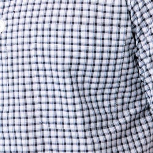 Image of Fruit of the Loom Men's Broadcloth Short Sleeve Top and Long Pants Pajama Set