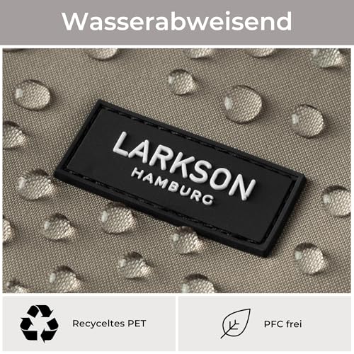 LARKSON Fahrradtaschen für Gepäckträger Damen & Herren Grau - Tammo Bike - 2 in 1 Fahrrad Tasche Rucksack & Gepäckträgertasche Hinten - Wasserabweisend