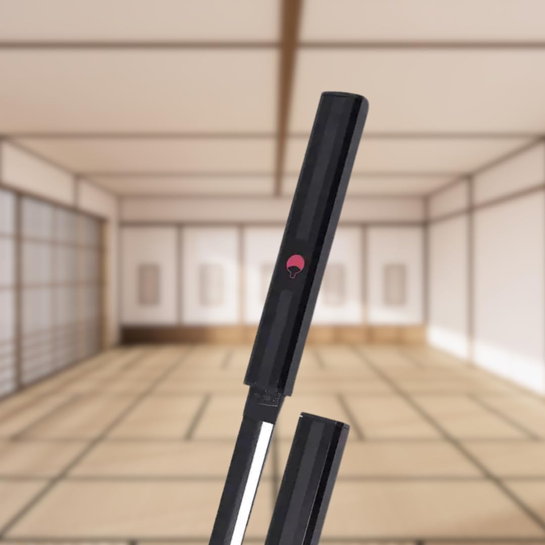 Katana Sasuke Uchiha Kusanagi - Czarny Sabre Replika Manga + Drewniany uchwyt na miecz + Pasek