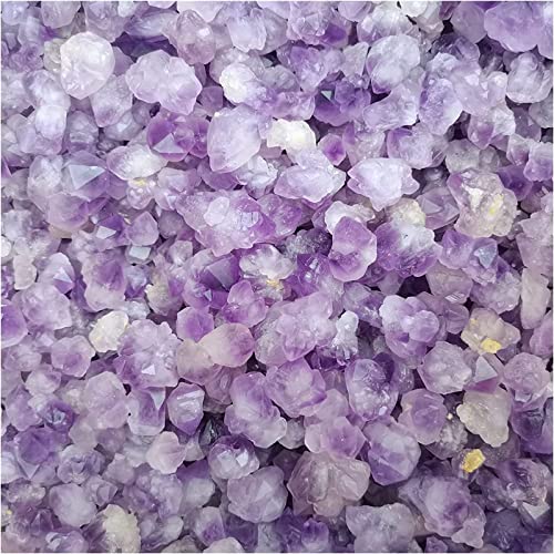 Amatista rugos de gravo míneral para decorar rincones de meditación 7