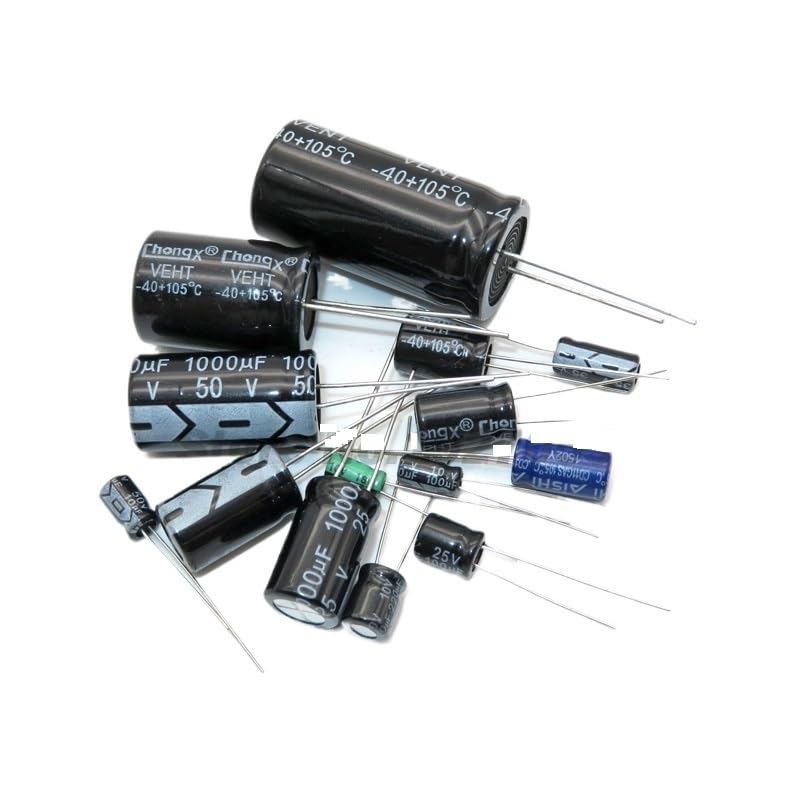 20PCS Aluminum electrolytic Capacitor 100UF 220UF 330UF 470UF 680UF 47UF 10UF 22UF 10V 25V 16V 35V 50V 100V 200V 250V 400V 450V(10V 1000UF (20PCS))
