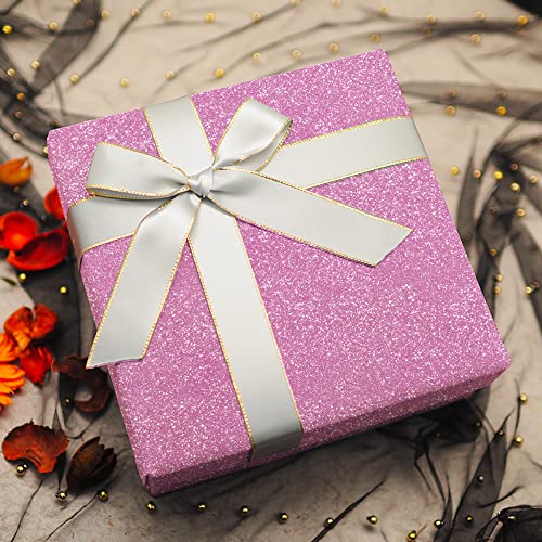 Glitter Pink Contact Paper Glitter Pink Peel And Stick Wallpaper Sparkle Pink Self Adhesive Wallpaper Glitter Decorative Paper For Cabinet Diy Decoration 17.7"X78.7" #TOP3