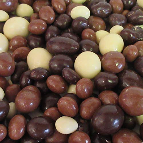 Gourmet Chocolate Bridge Mix Medley By Its Delish – 5 Lbs Bulk Bag – Dark, Milk, And White Kosher Dairy Chocolate Covered Peanuts, Almonds, Raisins, Espresso Beans, Cashews, Macadamia Nuts #TOP1