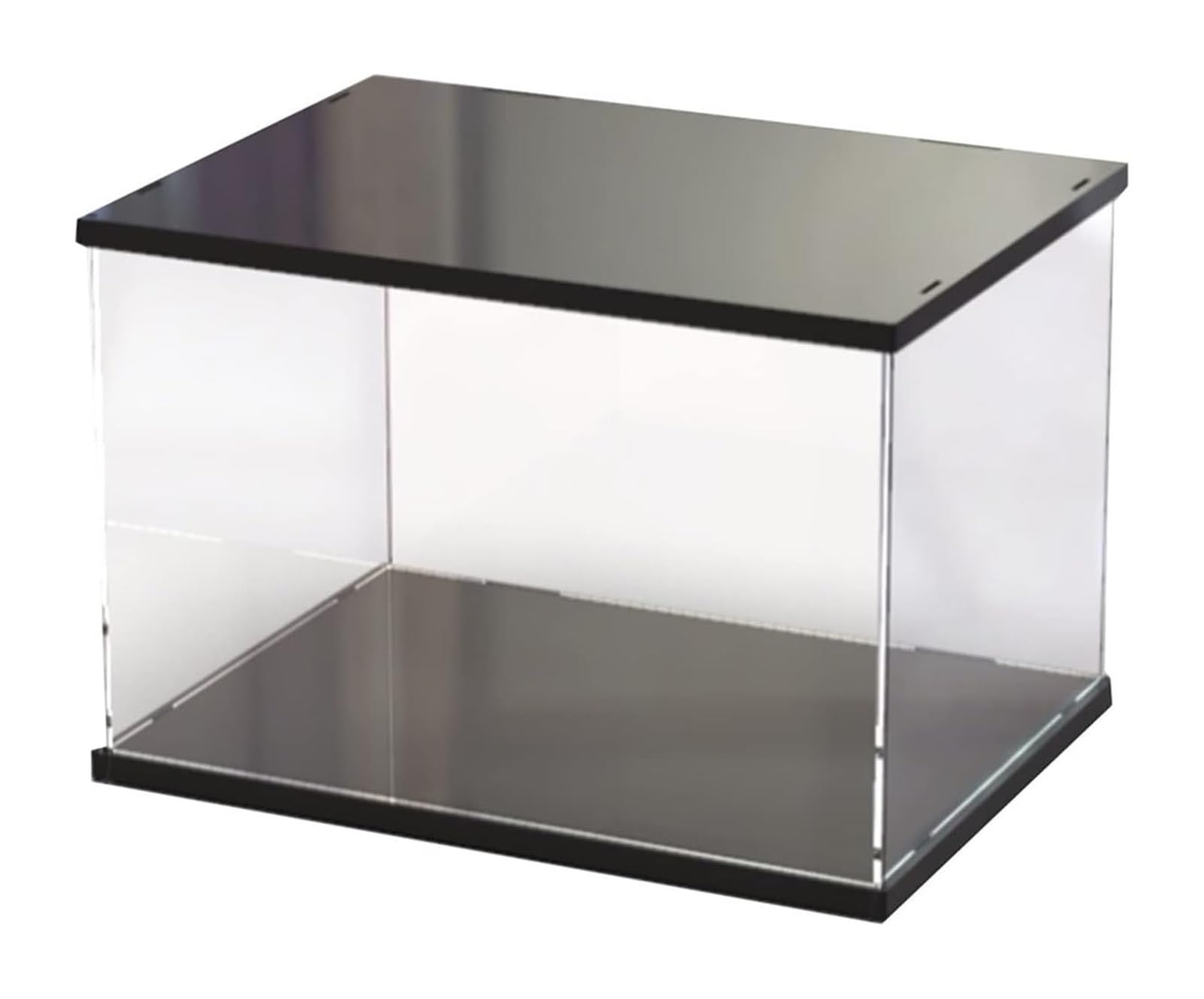 TVANTRUXIS Clear Acrylic Organizer Box, Acrylic Display Case Clear Stackable Countertop Storage Cube Multiple Sizes Custom(10x10x10CM)
