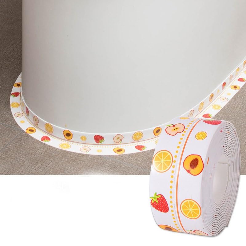 White Caulk Tape,Waterproof Self Adhesive Caulking Tape,White Bathroom Caulk,Toilet Caulk Strip,Bathroom Caulking Tape,Shower Caulk,5m*38mm(C)