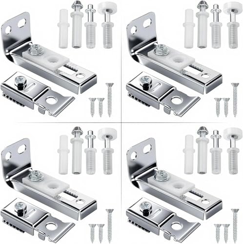 Kit de reparación para puerta plegable de 4 piezas para reemplazo de clóset corredizo miniatura 1