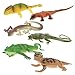 Toddmomy 6Pcs Lézard Modèle Jouets Reptile Jouets Figurine Simulé Lézard Modèles Faux Lézards Reptile pour Enfants Adultes Décoration Figure Éducatifs Jouets (Couleur Mélangée)