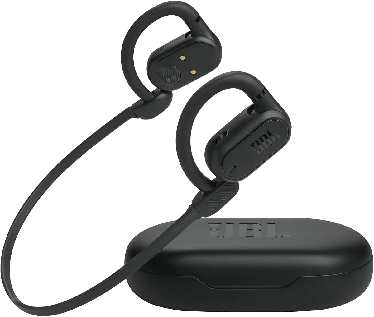 Soundgear Sense - Auriculares inalámbricos de oído abierto - Negro | Tecnología JBL OpenSound, sonido dinámico mejorado, hasta 24 horas de duración de la batería, más carga de velocidad, diseño híbrido