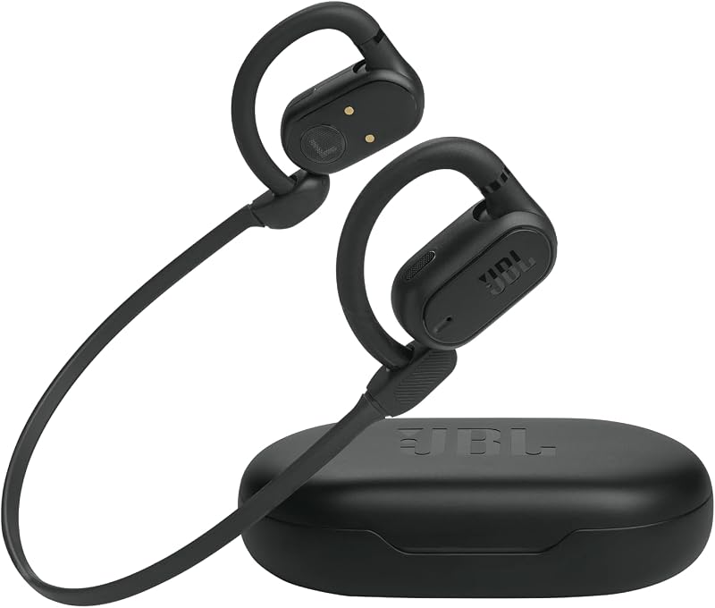 Soundgear Sense - auriculares inalámbricos de oído abierto - Negro | Tecnología JBL OpenSound, sonido dinámico mejorado, hasta 24 horas de duración de la batería, más carga de velocidad, diseño híbrido