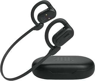 JBL SoundGear Sense - True wireless Open-ear headphones, OpenSound Technology, Splash and dust resistant (Black) (Renewed)