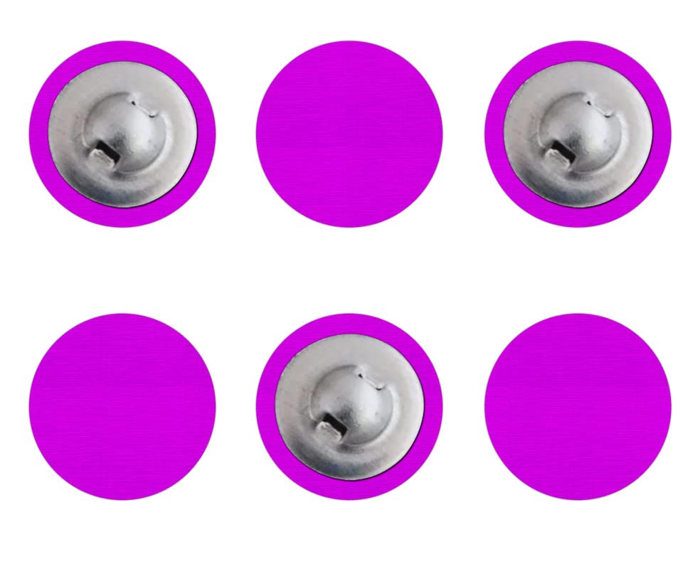 The India's Store Craft Supply Button Pink 2 Medium + 6 Small Buttons Velvet Covered Tuxedo Colored Buttons Scrapbooking Craft Fabric Buttons, Sewing, DIY Projects, Knitting