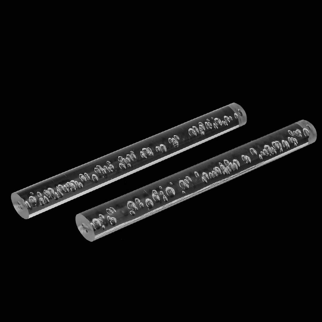 New Lon0167 Barra de Destacados acrílico sólida de eficacia confiable la barra redonda PMMA Barra transparente 25 mm de diámetro 10 pulgadas de largo 5pcs(id:f83 7f 0c dc9)