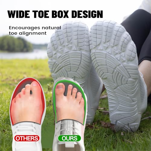 Hike Cloud-Like Barefoot Shoes Women Men Footwear,Minimalist Trail Running Shoe for women,Wide Toe Box Zero Drop Slight Arch-Support Breathable Walking Shoes,Non-Slip Flexible Gym Workout Shoes4