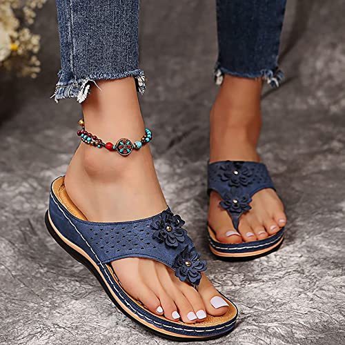 Orthopedic Sandals with Arch Support For Women Comfortable Walking Sandals Flip Flops Cushion Footbed Anti-Slip Breathable4