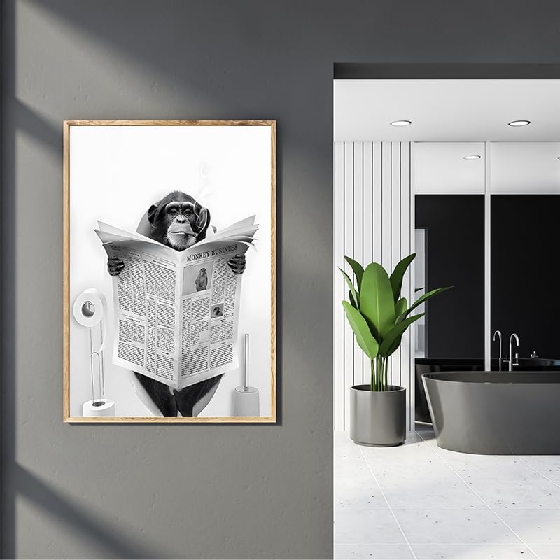 QPLGTU Bathroom Animal Decoration Pictures, Interesting Animal Poster Decoration Pictures - Image 2
