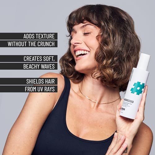 Image of Hairstory Undressed, Texturizing Salt Free Hairspray, Ideal for All Hair Types, Beach Waves & UV Protection, Volumize & Enhance Hair Texture, 8oz