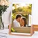 E-accexpert 5x7 Inch Picture Frames Solid Wood Acrylic Highly Definition Glass Photo Frames for Shelf Photo Display Decor Wall Mounting Table (5x7 Vertical)