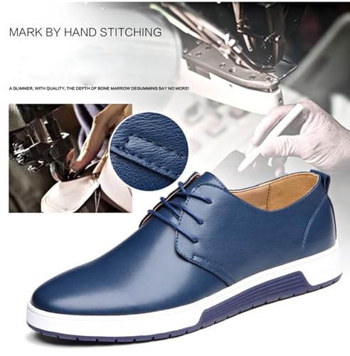 Men's Comfortable Casual Formal Oxford Shoes Business Formal Lace-up Casual Leather Shoes Fashionable Simple Style Casual Shoes3