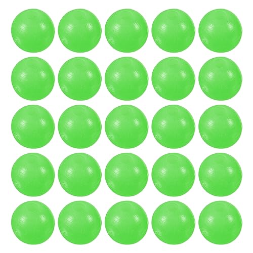 M METERXITY 200 Pcs Glow Fishing Beads - Plastic Luminous Round Bait Egg Lure Rigs Apply to Outdoor Tackle Tool (6mm, Green)