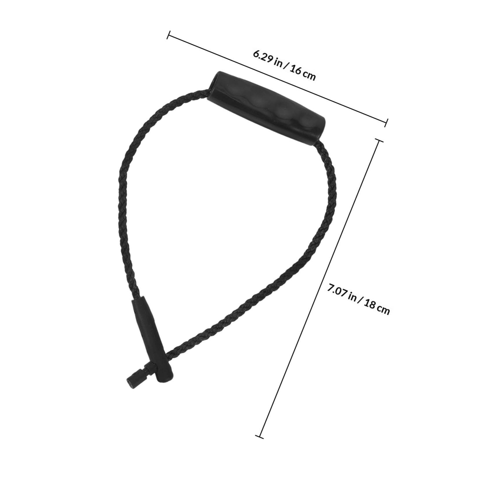 Maniglie per Secchio Gancio di Blocco in Corda di Cotone e Plastica 2 Nero Impugnatura Resistente per Secchi e Secchielli per Personale e Professionale