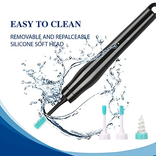Earwax Remover Soft Silicone Ear Cleaning Tool With 16 Replacement Heads,8 Brush Head And 8 Q Grips Tips+4 Pcs Metal Ear Picker Set, Safe And Effective To Remove Ear Wax For Adults And Kids #TOP6