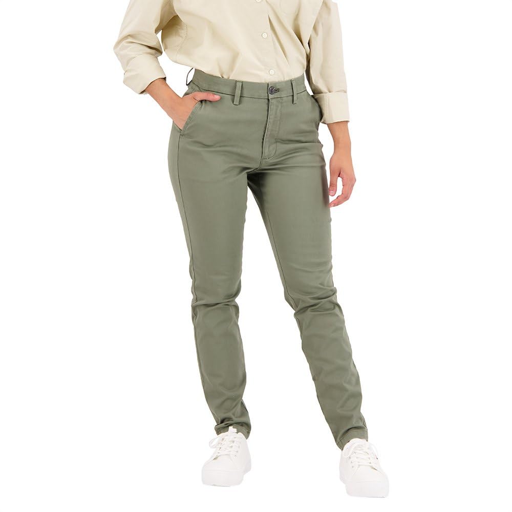 Dockers Weekend Chino Skinny Fit, Tall, Pantaloni Casual Donna, Camo, 31W-image