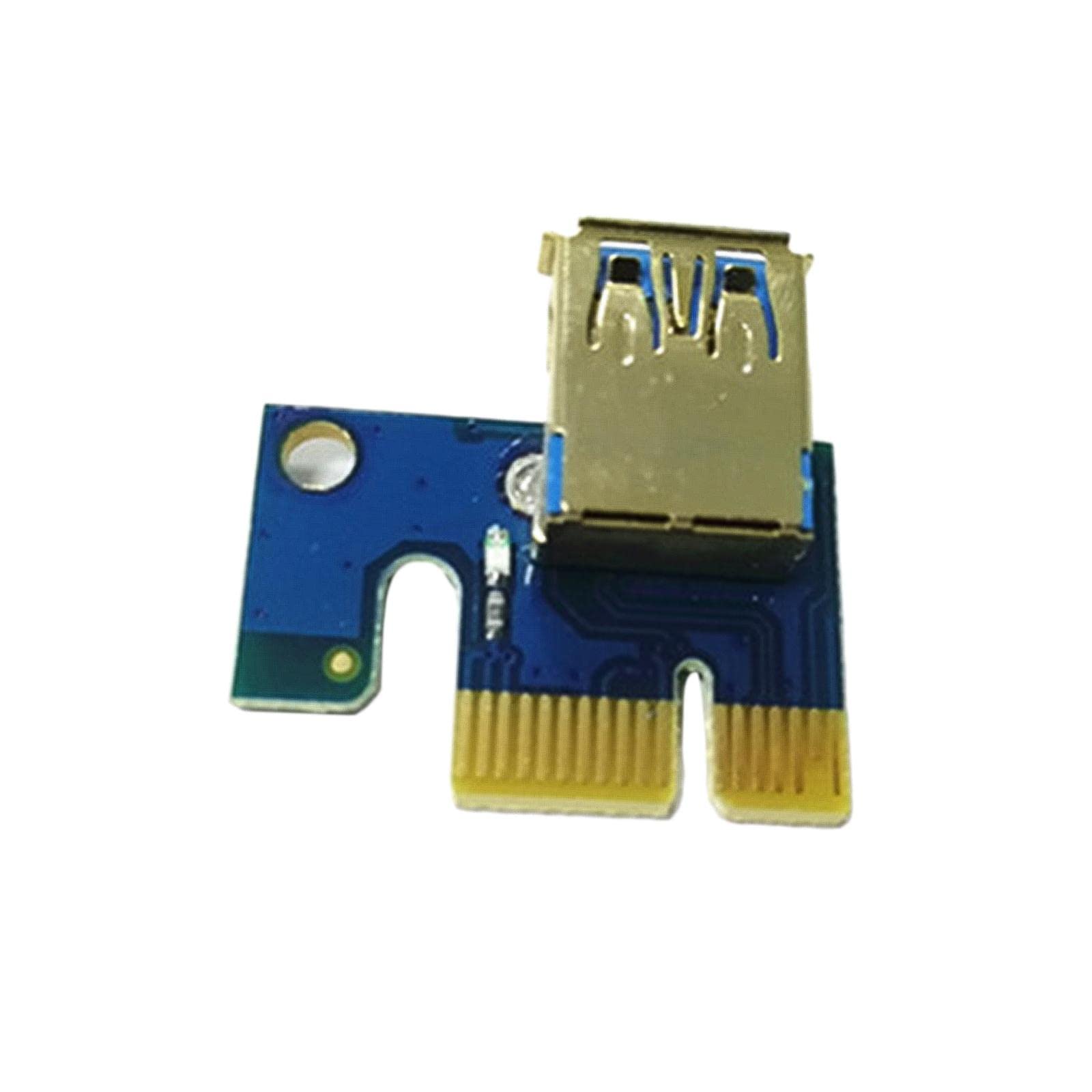 FASHIONMYDAY® USB Graphics Card Riser Card PCI-E 1X to 16X Mining Adapter Accessory Blue | Computers/Tablets & Networking | Computer Cables & Connectors | Other Computer Cables-image-46