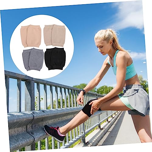 4pairs Thermal Knee Warmer Compression Leg Sleeves for Men Women Pain Relief Pads Warmers for Knees4