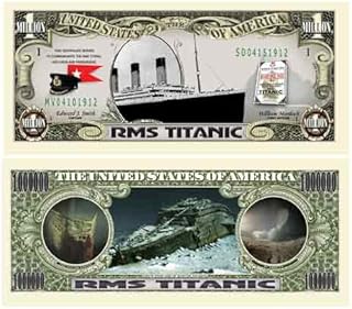 Pack of 10 - Titanic Million Dollar Bill - Best Collectible For Fans of the RMS Titanic