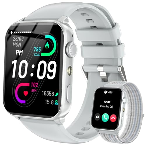 IOWODO Montre Connectée Femme Homme, Montre Appel, Appels Numérotation, 100 Modes de Sport, Écran...