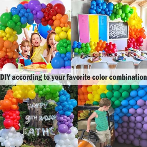 Image of Multicolour Balloon Arch Kit 75 Pcs - Balloon Garland Kit for Birthday, Anniversary, Baby Shower, Welcome Baby & Party Decoration (Multi Theme Garland)