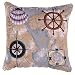 "Nautical Novelties" Decorative Accent Throw Pillow 16" x 16"