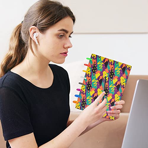 Wangdefa Fashion A5 Discbound Covers And Disc Discbound Binding Discs Fit In Notebook, Planner, Customizable Notebook, Homework (A5 Fashion Pattern) #TOP4