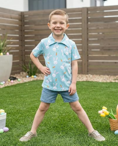 Image of Unique Baby Moisture Wicking Kids Polo Shirts for Toddler Boys Polo Shirt