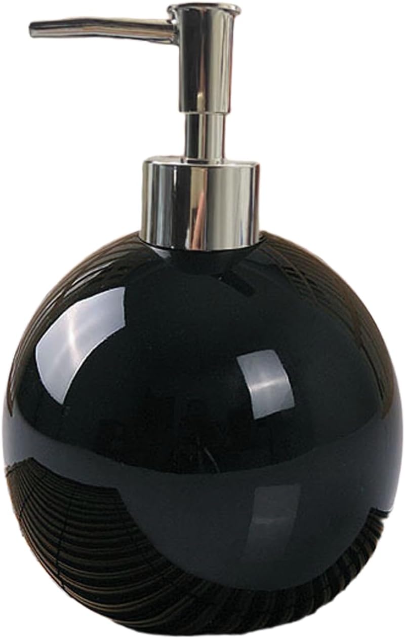 18 Oz Ceramic Soap Dispenser with Rust Proof Pump,Ball Shaped Decorative Modern Minimalist Refillable Hand Lotion Pump Bottle,Hand Soap Dish Soap Dispenser for Kitchen Bathroom (Color 13)