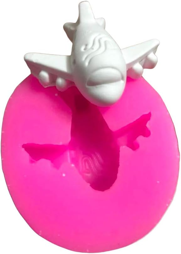 Tiny Airplane Shape Silicone Fondant Mold, Chocolate Gum Paste Sugar Craft Mould Cake Cupcake Topper Decorating Tool Aircraft Polymer Clay Resin Wax Melt Mold