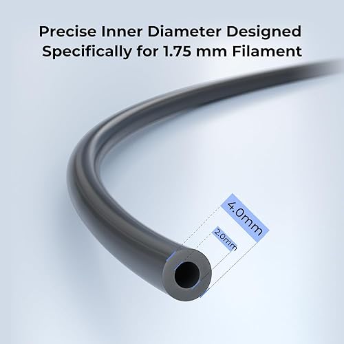 Miniatura 7 de Creality - Alimentador extrusor de metal, tubo Capricornio Bowden, columna de nivelación de silicona, acopladores neumáticos, boquillas de 0.016 in