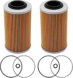 (2PACK) ATV/Motorcycle Oil filters Replacement for Sea-Doo Bombardier John Deere replace KN-556,