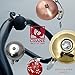 Crane Bike Bell, Brass, Suzu Bicycle Bell, Made in Japan for City Bikes, Cruisers, Road Bikes or MTB, Fits Bars diameters 22.2 to 26.0mm