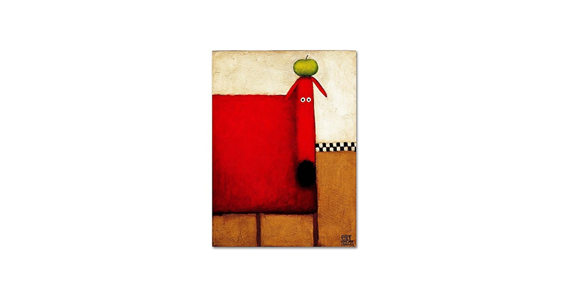 ダニエルパトリックケスラー （ブルードッグとリンゴ ） Blue Dog with Apple – Kessler Art