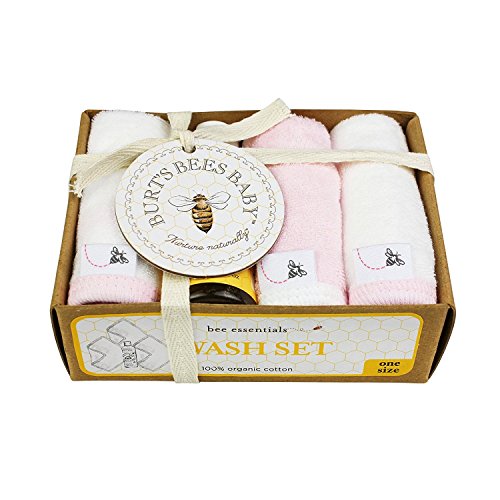 Burt's Bees Baby Organic Washcloth Gift Box, Blossom